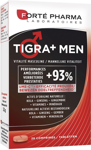 Tigra+ Men 28 Tabletten | Stimulerende middelen