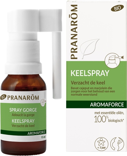Pranarôm Aromaforce Keelspray Bio 15ml | Bioproducten