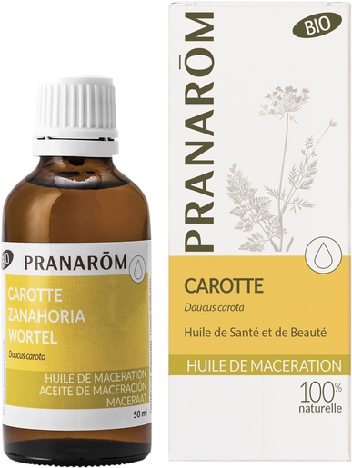 Pranarôm Carotte Huile Végétale Bio 50ml | Produits Bio