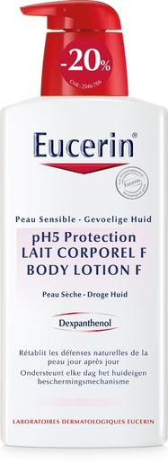 Eucerin pH5 Peau Sensible Lait Corporel F 400ml (prix découverte -20%) | Hydratation - Nutrition