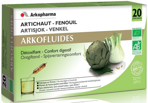 Arkofluides Artichaut-Fenouil 20 Ampoules | Foie