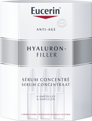 Eucerin Hyaluron-Filler Geconcentreerde Antiverouderingsverzorging 6x5ml | Antirimpel