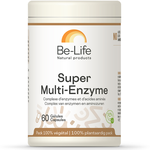 Be-Life Super Multi-Enzyme 60 Capsules | Bloedsomloop