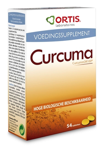 Ortis Curcuma 54 Tabletten | Vertering - Transit