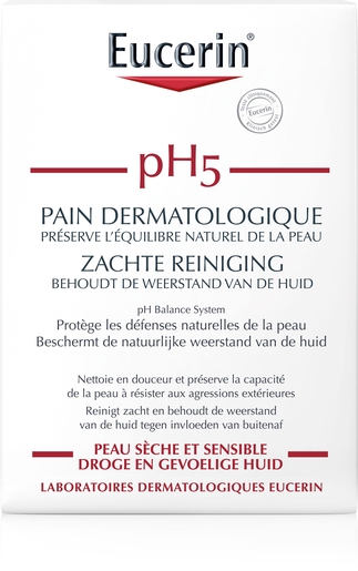 Eucerin pH5 Peau Sensible Pain Dermatologique 100g | Bain - Douche