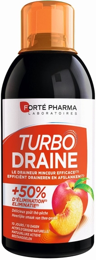 Turbodraine Thé Vert Pêche 500ml | Draineurs