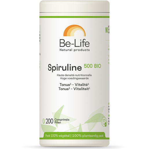Be-Life Spiruline 500 Bio 200 Comprimés | Forme - Energie