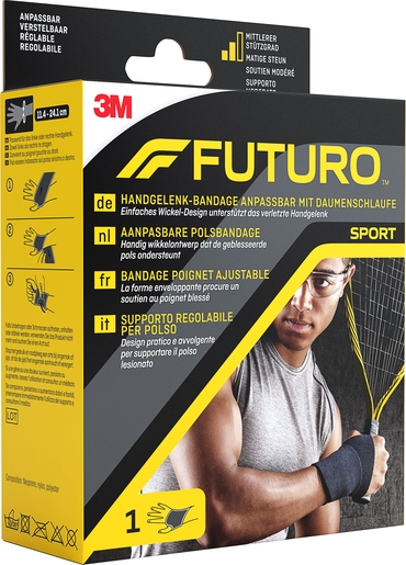 Futuro Sport Bandage Poignet Ajustable avec Insert Pouce | Bras - Poignet - Main
