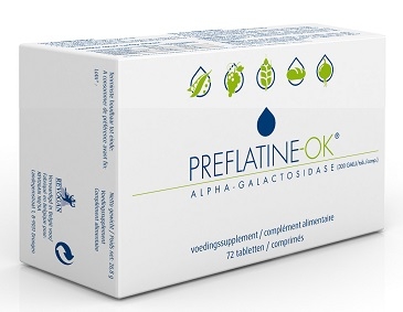 Preflatine OK 72 Comprimés | Intolérance aux hydrates de carbone