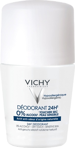 Vichy Mineraal Deodorant 24u Reactieve Huid Zonder Aluminiumzout 50ml | Klassieke deodoranten