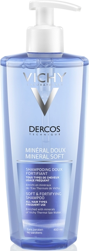 Vichy Dercos Shampooing Doux Fortifiant-Minéral Doux 400ml | Shampooings