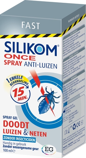 Silikom Once Spray Gel Anti Luizen 100ml | Antiluizen