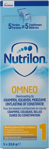 Nutrilon Omneo 1 Zuigelingenmelkpoeder 5 Delen x 23g | Melk 1ste leeftijd