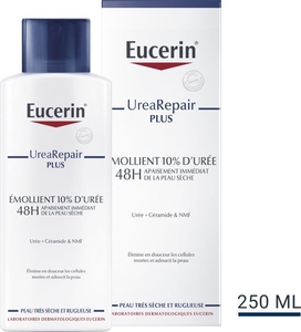 Eucerin UreaRepair Plus Émollient 10% d&#039;Urée Peau Très Sèche et Rugueuse 250 ml