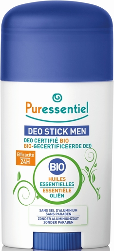 Puressentiel Deo Stick Men Bio 50ml | Klassieke deodoranten