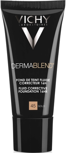 Vichy Dermablend Fond de Teint Fluide 45 Gold 30ml | Fonds de teint