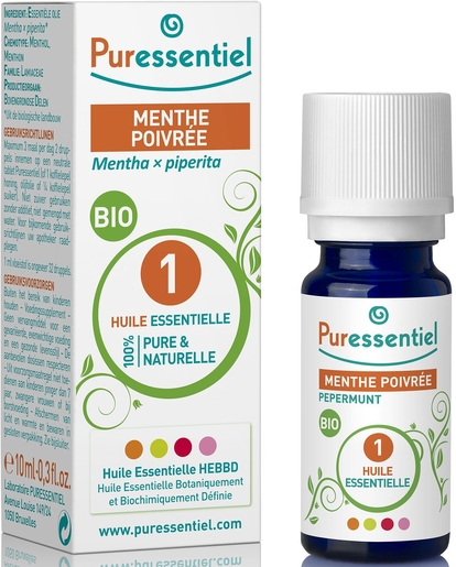 Puressentiel Expert Menthe Poivrée Bio Huile Essentielle 10ml | Produits Bio