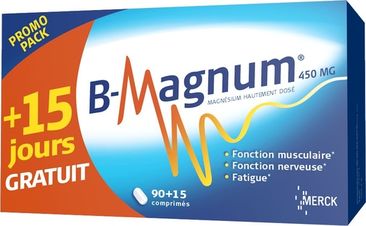B-Magnum Promopack 90 Comprimés (+ 15 Gratuits) | Stress - Relaxation
