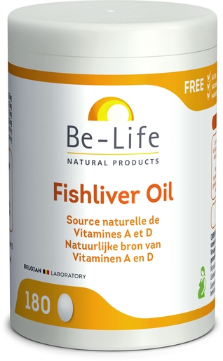 Be-Life Fishliver Oil 180 Gélules | Vitamines D