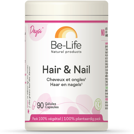Be-Life Hair &amp; Nail 90 Gélules | Vitamines - Chute de cheveux - Ongles cassants