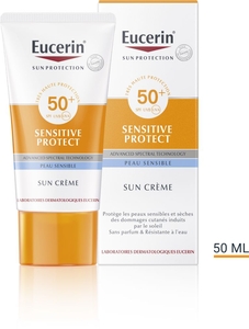 Eucerin Sun Sensitive Protect SPF 50+ Crème Peau Sensible Tube 50ml