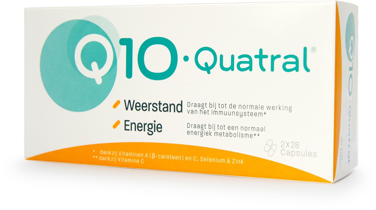 Schilderen Geurloos Mis Q10 Quatral 2x28 Capsules | Antioxidanten