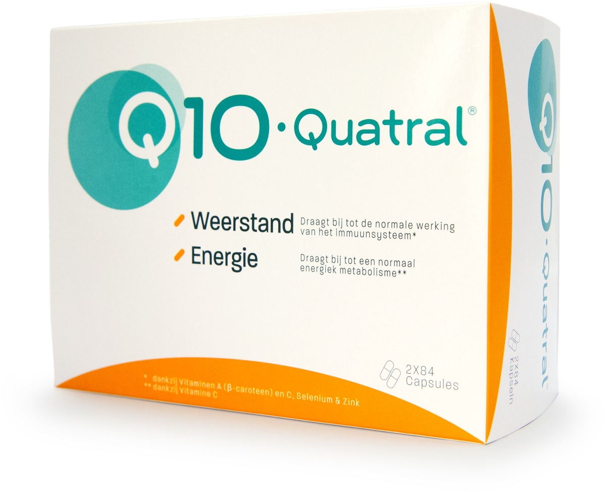 Centimeter onder verzekering Q10 Quatral 2x84 Capsules | Antioxidanten