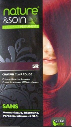 Nature&amp;Soin Coloration Permanente Chatain Clair Rouge 129ml | Coloration