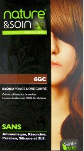Nature&amp;Soin Coloration Permanente Blond Foncé Doré Cuivré 129ml | Coloration