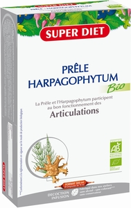 Super Diet Prele Harpagophytum Bio 20 Ampoules x 15ml