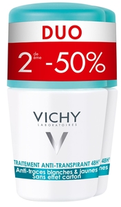 Vichy Déodorant Anti-Trace Roll-On Duo 2x50ml (2ème produit à - 50%)