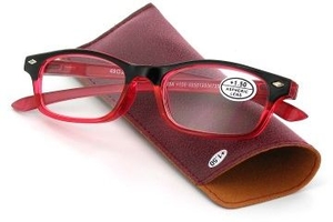 Pharmaglasses Lunettes Lecture Dioptrie +1.50 Red
