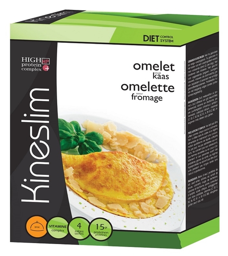 Kineslim Omelette Fromage Poudre 4 Sachets | Régimes protéinés