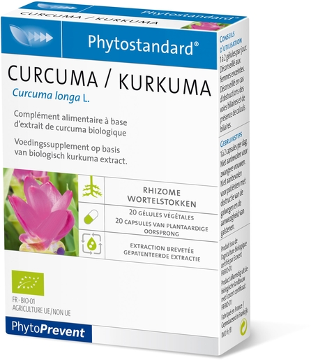 Phytostandard Curcuma 20 Capsules | Antioxydant