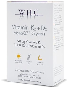 WHC Vitamine K2 + D3 60 Comprimés