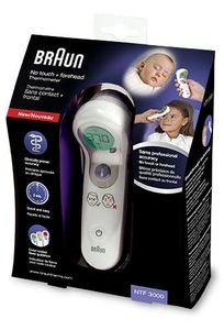 Braun Thermomètre Sans Contact et Frontal (ref NTF 3000)