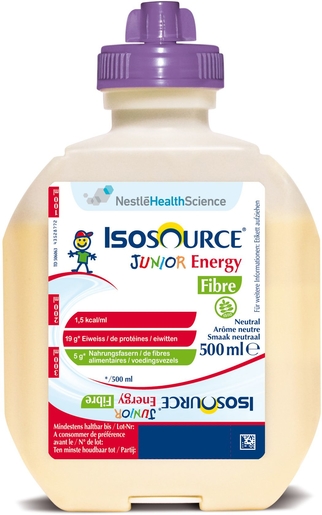 Isosource Junior Energy Fibre 500ml | Nutrition médicale