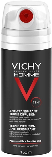 Vichy Homme Déodorant Anti-Transpirant Triple Diffusion Spray 150ml | Déodorants