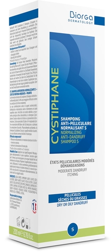 Cystiphane Biorga Shampooing Anti-Pelliculaire Normalisant S 200ml | Antipelliculaire