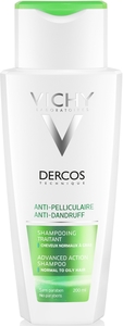 Vichy Dercos Shampooing Anti-Pelliculaire pour Cheveux Normaux à Gras 200ml