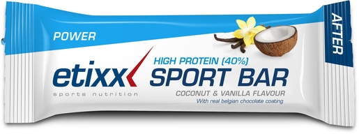 Etixx High Protein Sport Bar Coconut Vanilla 1x50g | Masse musculaire