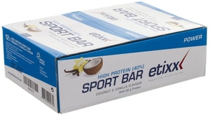 Etixx High Protein Sport Bar Coconut Vanilla 12x50g