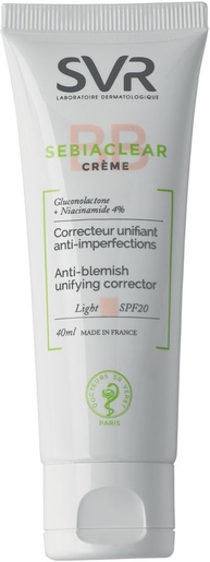 SVR Sebiaclear BB Crème IP20 Light 40ml | Acné - Imperfections