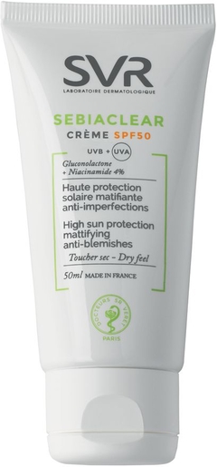 SVR Sebiaclear Crème IP50 50ml | Protection visage