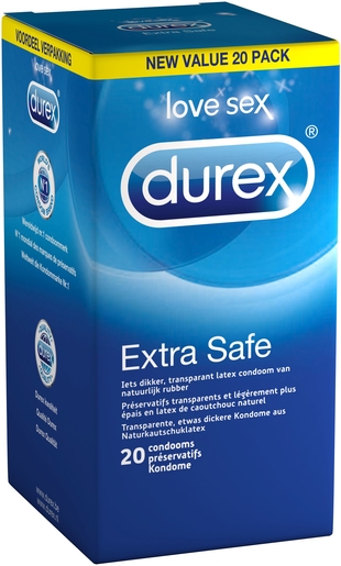 Durex Extra Safe Condoms 20 | Préservatifs