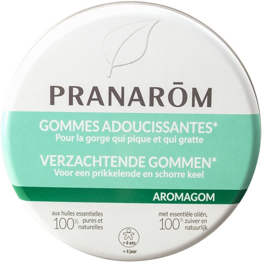 Pranarôm Aromagom Gommes Adoucissantes 45g | Apaise la gorge
