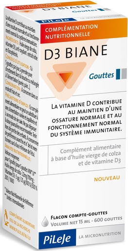 D3 Biane Gouttes 20ml | Vitamines D