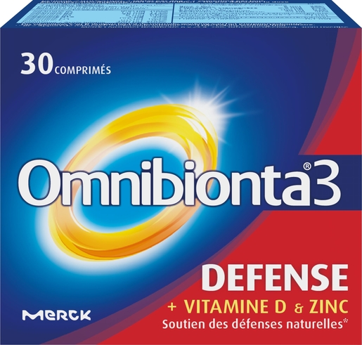 Omnibionta-3 Défense 30 Comprimés | Multivitamines