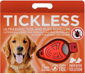 Tickless Pet Ultrasonic Tick And Flea Repeller Orange Anti Puces Anti Tiques