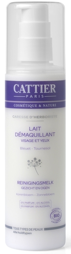 Cattier Caresse d&#039;Herboriste Lait Démaquillant 200ml | Démaquillants - Nettoyage